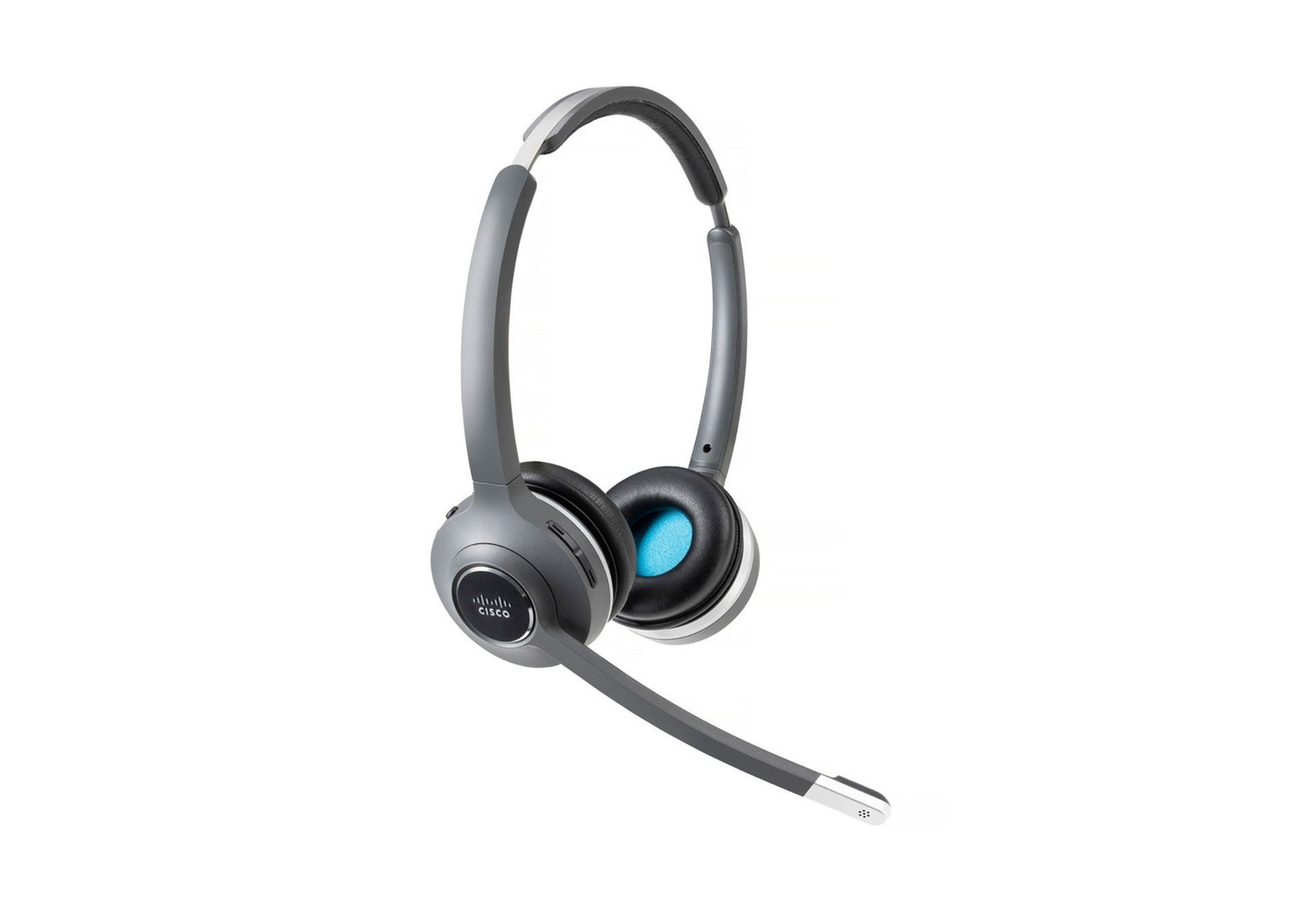 Cisco Headset 562, Wireless Dual On-Ear DECT Headset with Standard Base for US and Canada, Charcoal, 1-Year Limited Liability Warranty (CP-HS-WL-562-S-EU=) - Image 1