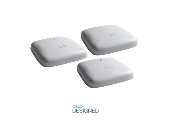Cisco Business 240AC 802.11ac 4x4 Wave 2 Access Point 2 GbE Ports - Ceiling Mount - 3 Pack Bundle, Limited Lifetime Protection (3-CBW240AC-E)