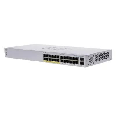 Cisco Business CBS110-24PP-D Unmanaged Switch | 24 Port GE | Partial PoE | 2x1G SFP Shared | Limited Lifetime Protection (CBS110-24PP-D) - Thumbnail 2