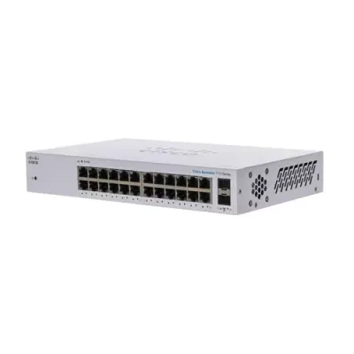 Cisco Business CBS110-24T-D Unmanaged Switch | 24 Port GE | 2x1G SFP Shared | Limited Lifetime Protection (CBS110-24T-D) - Thumbnail 2
