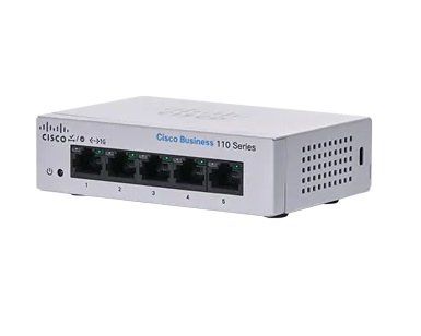Cisco CBS110 Unmanaged L2 Gigabit Ethernet (10/100/1000) 1U Grey - Image 1