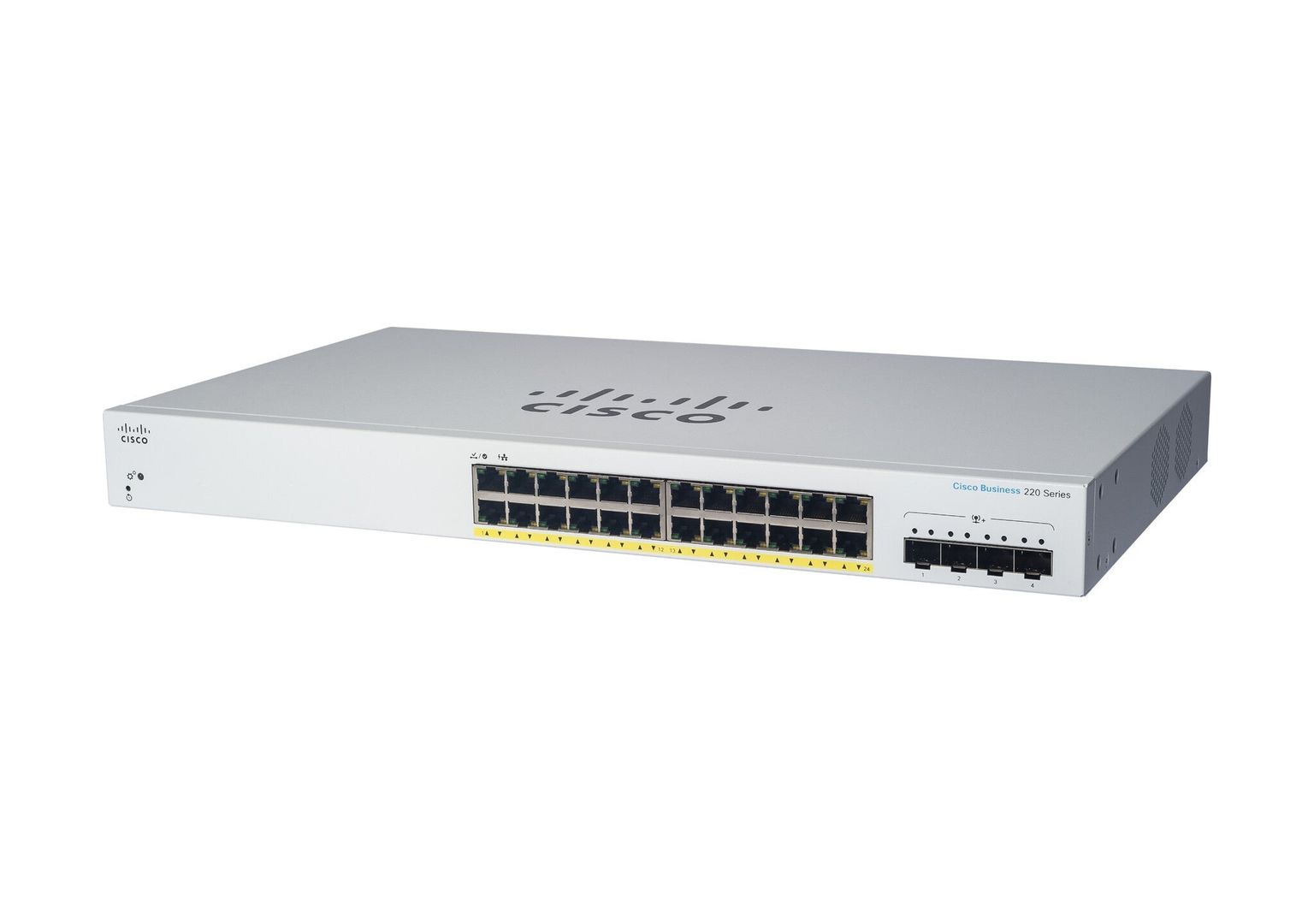 Cisco Business CBS220-24P-4G Smart Switch | 24 Port GE | PoE | 4x1G SFP | 3-Year Limited Hardware Warranty (CBS220-24P-4G-UK) - Image 1