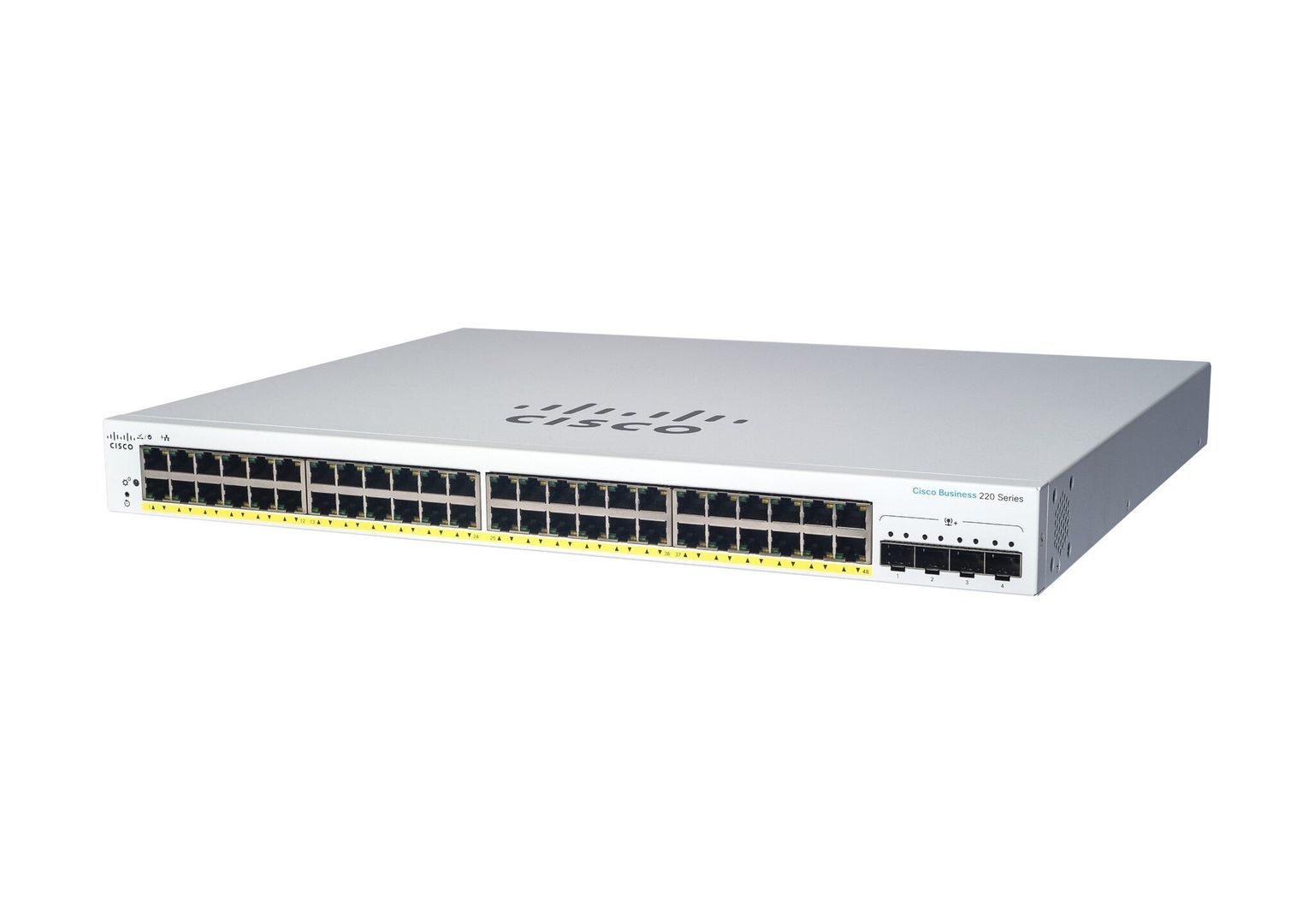 Cisco Business CBS220-48P-4G Smart Switch | 48 Port GE | PoE | 4x1G SFP | 3-Year Limited Hardware Warranty (CBS220-48P-4G-UK) - Image 1