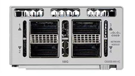 Cisco C9300X-NM-4C network switch module 40 Gigabit Ethernet, 100 Gigabit Ethernet