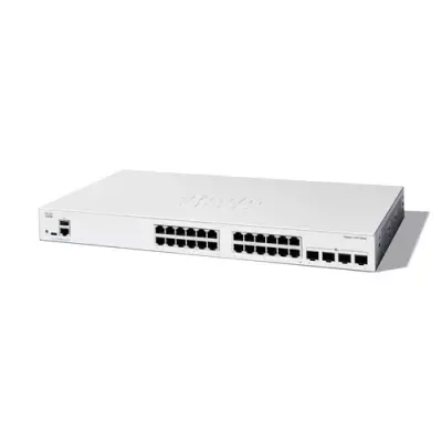 Cisco Catalyst 1300-24T-4X Managed Switch, 24 Port GE, 4x10GE SFP+, Limited Lifetime Protection (C1300-24T-4X) - Thumbnail 2