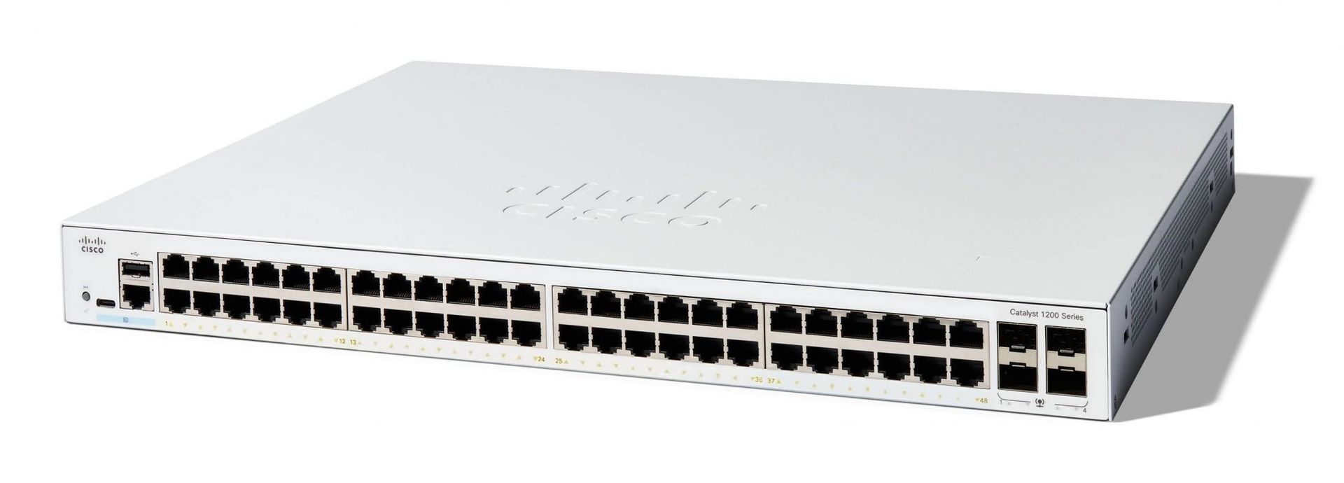 Cisco Catalyst 1200-48T-4G Smart Switch 48 Port GE 4x1GE SFP Limited Lifetime Protection (C1200-48T-4G) - Image 1