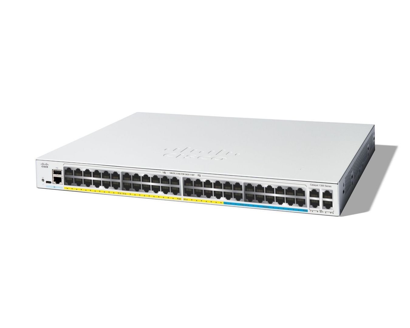 Cisco Catalyst C1300-48MGP-4X network switch Managed L2/L3 Gigabit Ethernet (10/100/1000) Power over Ethernet (PoE) Grey - Image 1