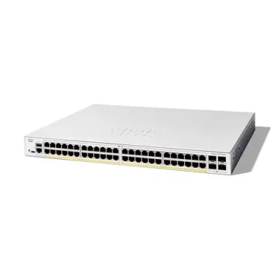 Cisco Catalyst 1300-48P-4X Managed Switch 48 Port GE PoE 4x10GE SFP+ Limited Lifetime Protection (C1300-48P-4X)