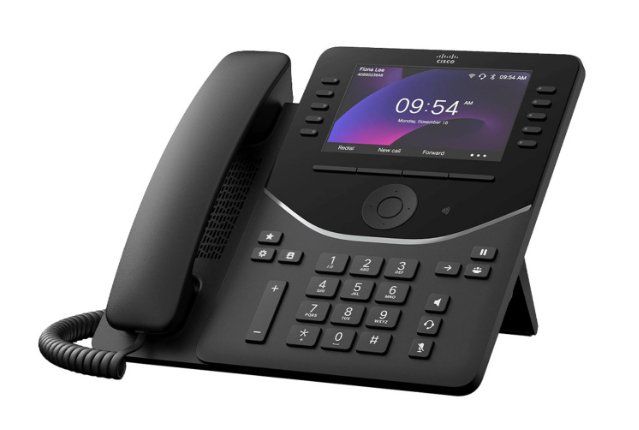 Cisco 9861 IP phone Black, Carbon 10 lines LCD Wi-Fi - Image 1