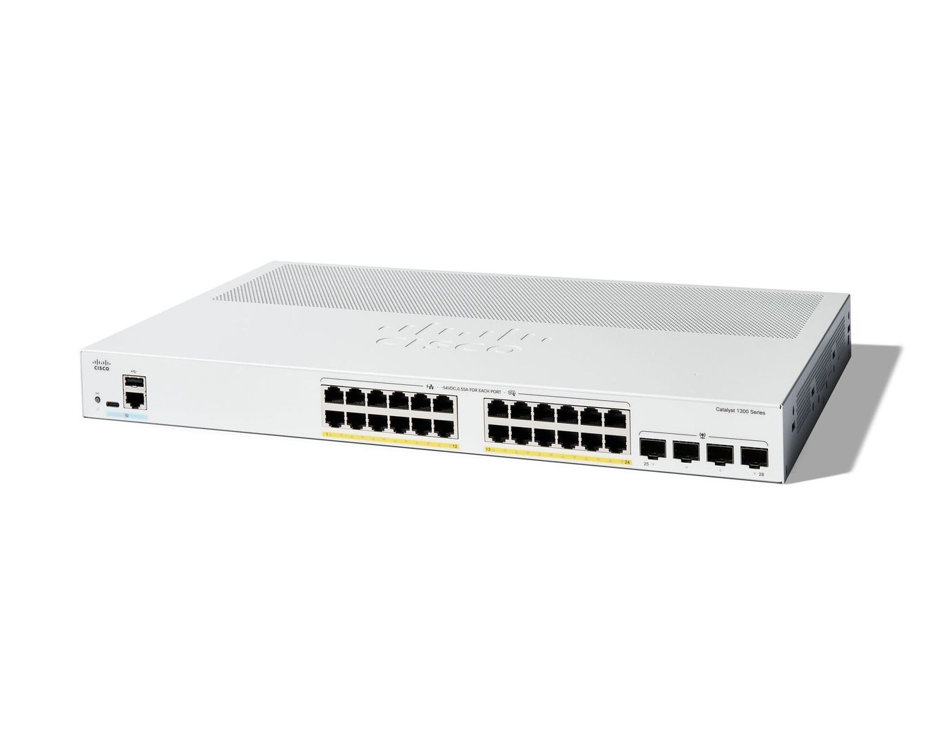 Cisco Catalyst 1300 Managed L2/L3 Gigabit Ethernet (10/100/1000) Power over Ethernet (PoE) Grey - Image 1