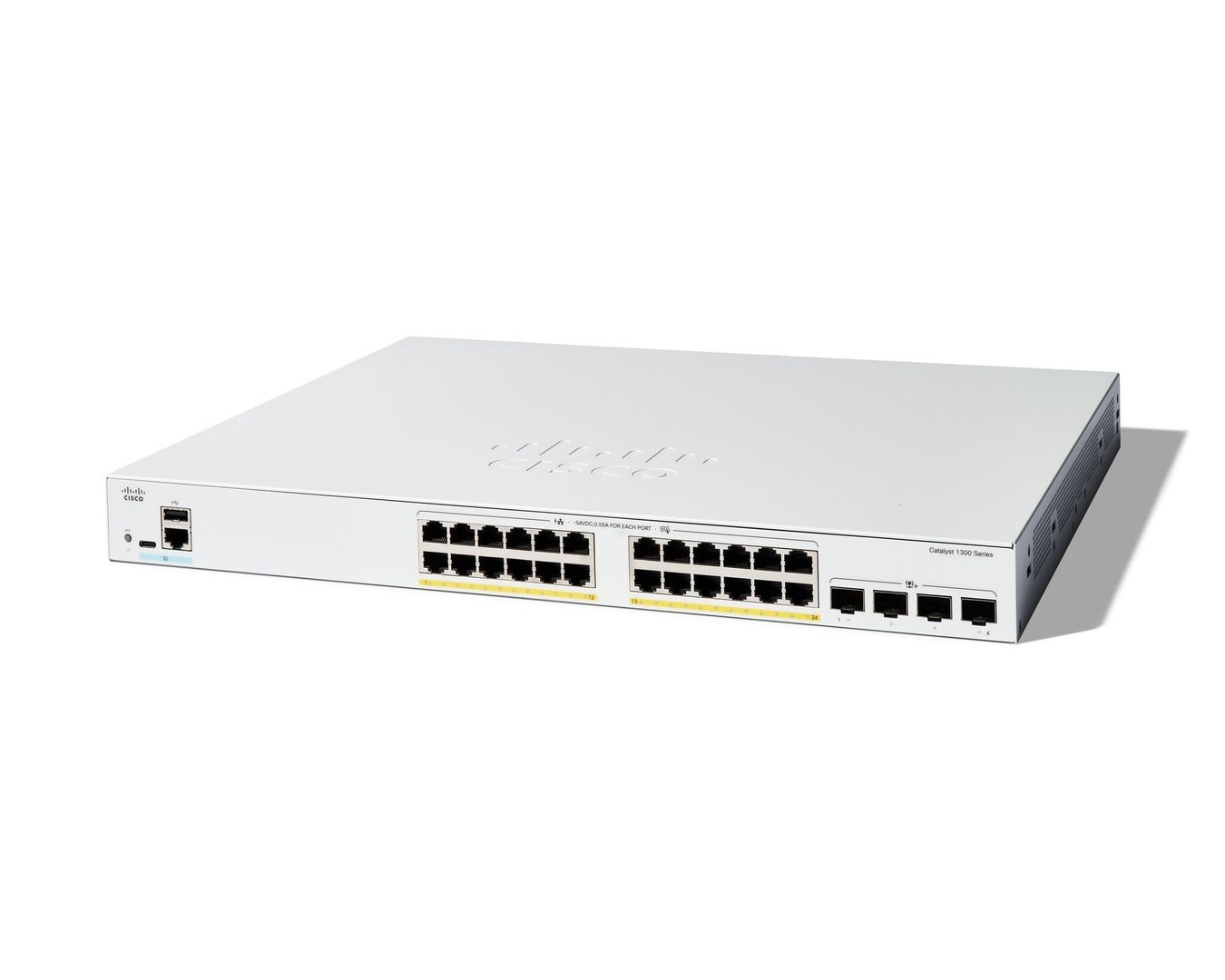 Cisco Catalyst 1300 Managed L2/L3 Gigabit Ethernet (10/100/1000) Power over Ethernet (PoE) Grey - Image 1