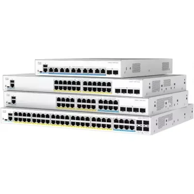 Cisco Catalyst 1300X 8-port 5GE 40-port GE Managed L2/L3 Gigabit Ethernet (10/100/1000) Power over Ethernet (PoE) White - Thumbnail 2
