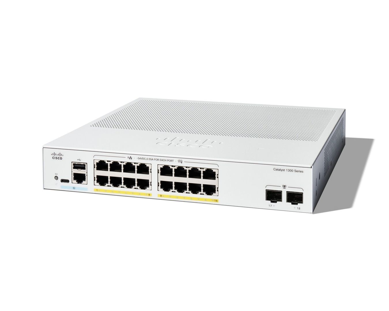 Cisco C1300-16P-2G Managed L2/L3 Gigabit Ethernet (10/100/1000) White - Image 1
