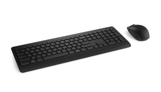 Microsoft 900 keyboard Mouse included Universal RF Wireless QWERTY UK English Black - Image 1