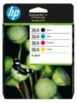 HP 364 4-pack Black/Cyan/Magenta/Yellow Original Ink Cartridges