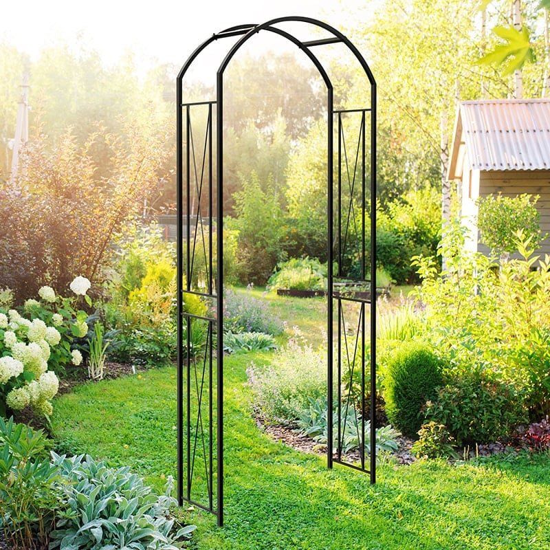 Panacea Camberwell Metal Garden Arch 7'8 x 3'2 - Image 1