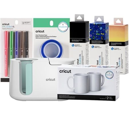 CRICUT Joy Mug Press Starter Kit, Blue,White