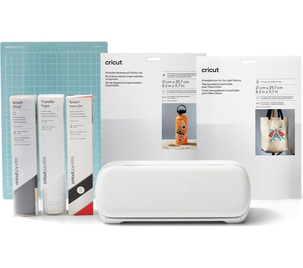 CRICUT Joy Xtra Digital Cutting Machine Starter Bundle - White - Image 1