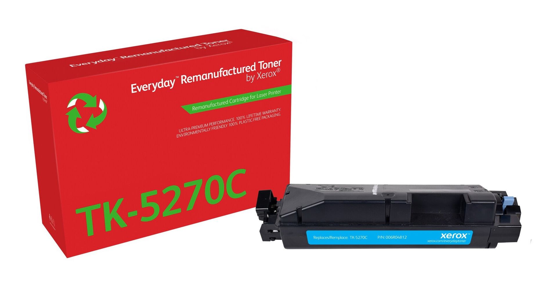 Everyday™ Cyan Remanufactured Toner by Xerox compatible with Kyocera TK-5270C, Standard capacity - Image 1