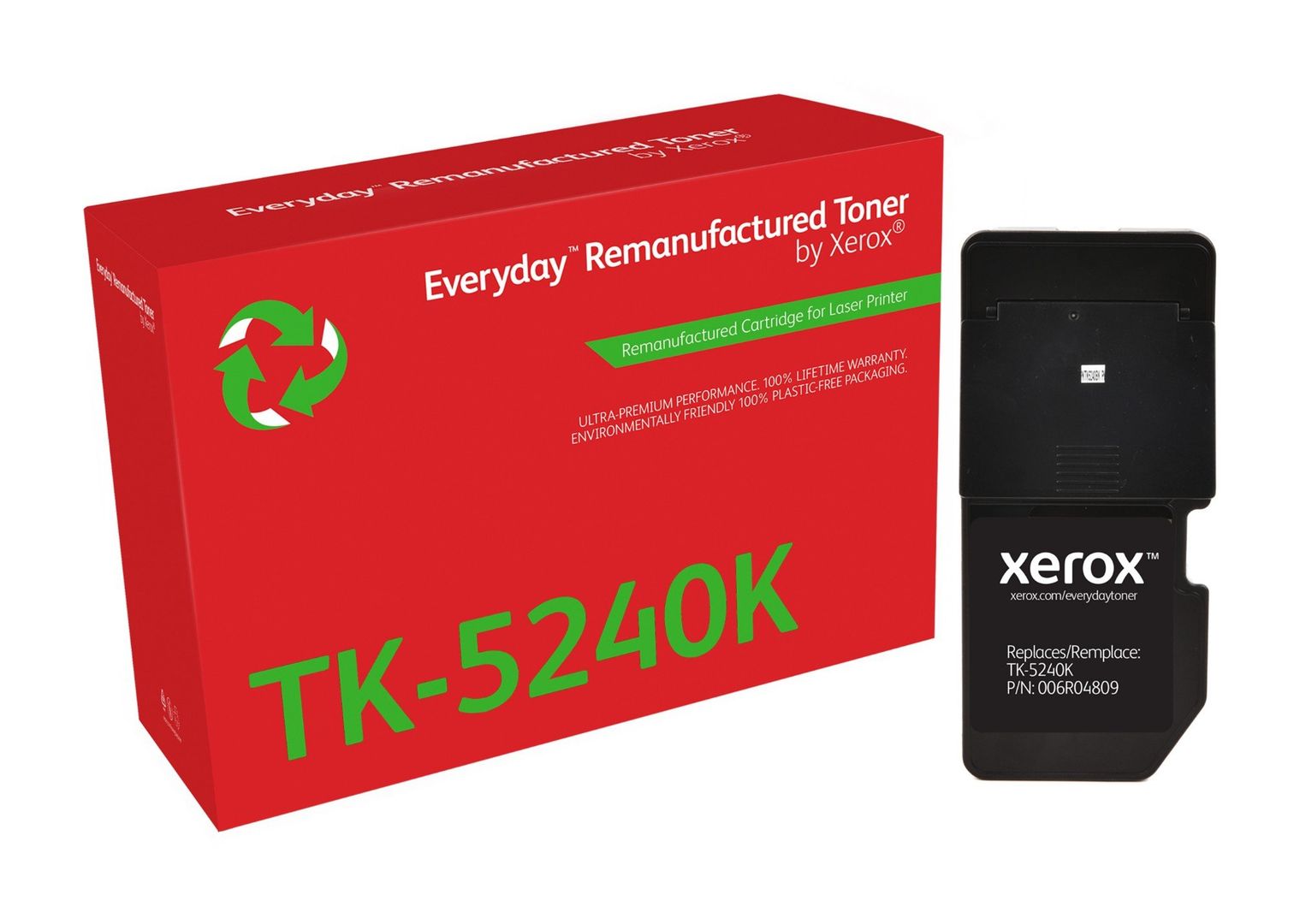 Everyday™ Black Remanufactured Toner by Xerox compatible with Kyocera TK-5240K, Standard capacity - Image 1
