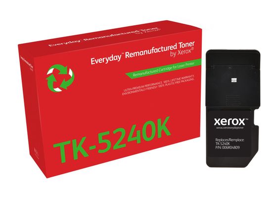 Everyday™ Black Remanufactured Toner by Xerox compatible with Kyocera TK-5240K, Standard capacity
