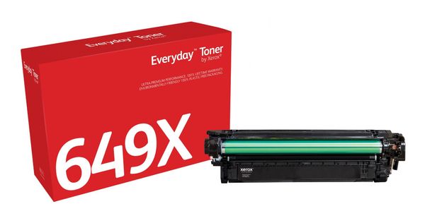 Everyday™ Black Toner by Xerox compatible with HP 649X (CE260X), High capacity