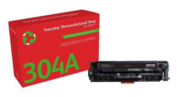 Everyday Black Remanufactured Toner by Xerox compatible with HP 304A (CC530A) Standard capacity - Thumbnail 2