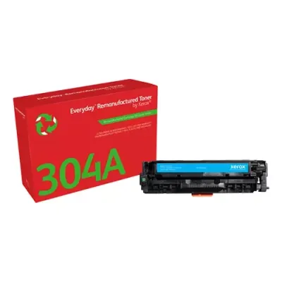 Everyday Cyan Remanufactured Toner by Xerox compatible with HP 304A (CC531A) Standard capacity