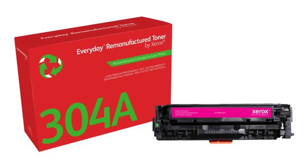 Everyday Magenta Remanufactured Toner by Xerox compatible with HP 304A (CC533A) Standard capacity - Thumbnail 2