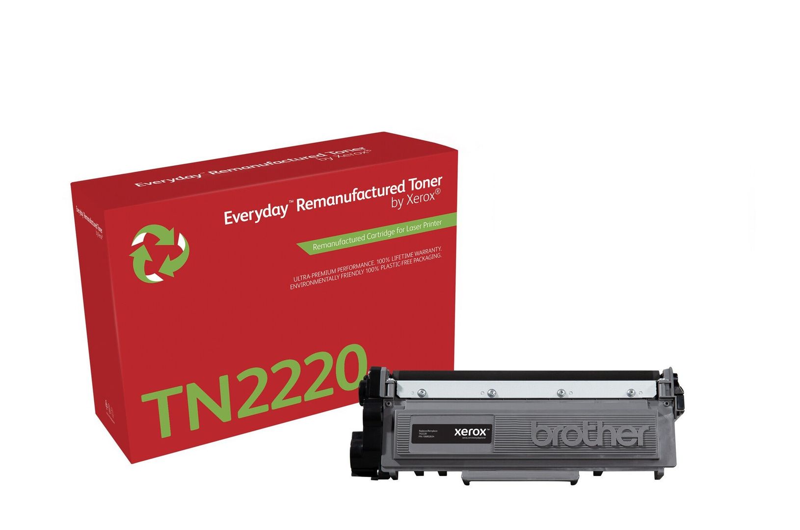 Everyday Mono Remanufactured Toner by Xerox compatible with Brother TN2220 High capacity - Image 1