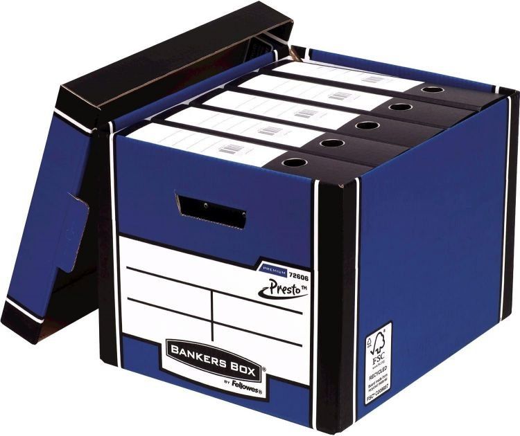 Bankers Box Premium Classic Box Blue Pack of 10 - Image 1