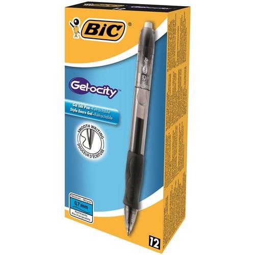 BIC 829157 ballpoint pen Black Clip-on retractable ballpoint pen 12 pc(s) - Image 1