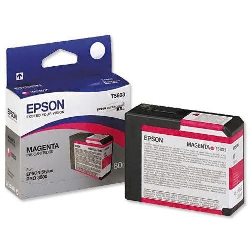 Epson C13T580300/T5803 Ink cartridge magenta 80ml for Epson Stylus Pro - Image 1