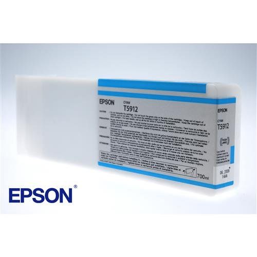 Epson C13T591200/T5912 Ink cartridge cyan 700ml for Epson Stylus Pro 1 - Image 1