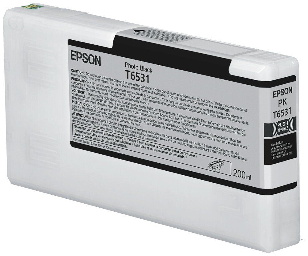 Epson C13T653100/T6531 Ink cartridge foto black 200ml for Epson Stylus - Image 1