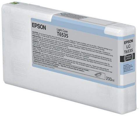 Epson C13T653500/T6535 Ink cartridge light cyan 200ml for Epson Stylus