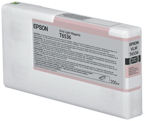 Epson C13T653600/T6536 Ink cartridge light magenta 200ml for Epson Sty
