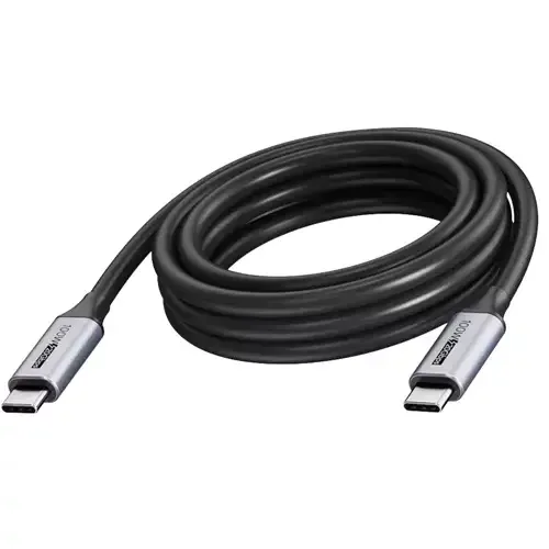 Vision TC 5MUSBC/BL USB cable USB 3.2 Gen 2 (3.1 Gen 2) 5 m USB C 20 Gbit/s 100 W Black Grey - Image 1