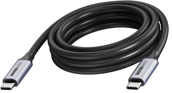 Vision TC 5MUSBC/BL USB cable USB 3.2 Gen 2 (3.1 Gen 2) 5 m USB C 20 Gbit/s 100 W Black Grey - Thumbnail 2