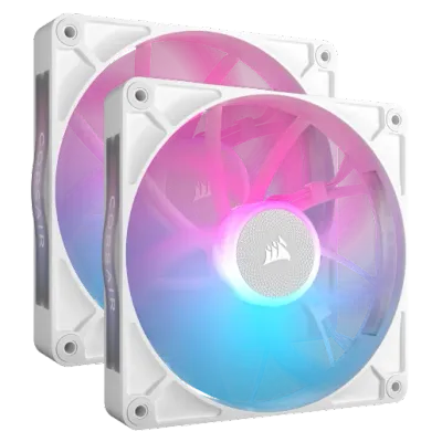Corsair iCUE LINK RX140 RGB Computer case Fan 14 cm White 2 pc(s) - Thumbnail 2