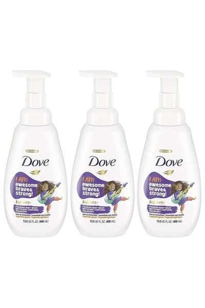 Dove Kids Care Body Wash Berry Smoothie Hypoallergenic Foaming Wash, 2x400ml - 2x400ml