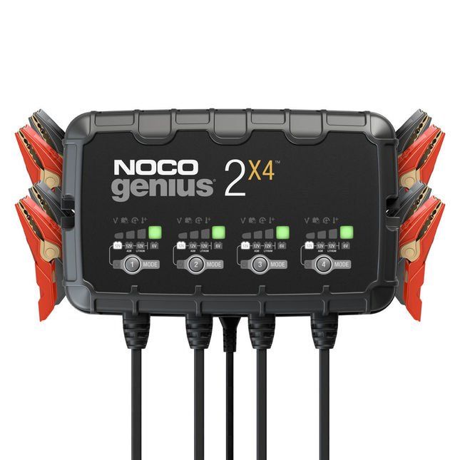 NOCO NOCO GENIUS2X4 4-Bank 8A Smart Battery Charger (6/12V) - Image 1