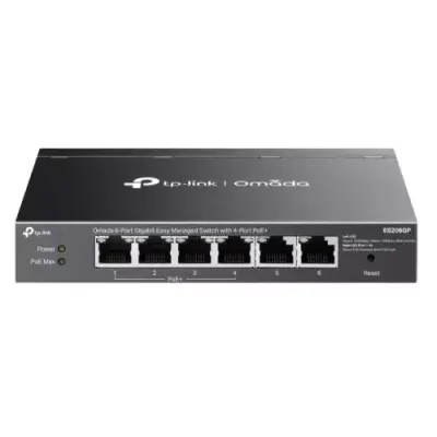 TP-Link Omada ES206GP network switch Managed Gigabit Ethernet (10/100/1000) Power over Ethernet (PoE) Black