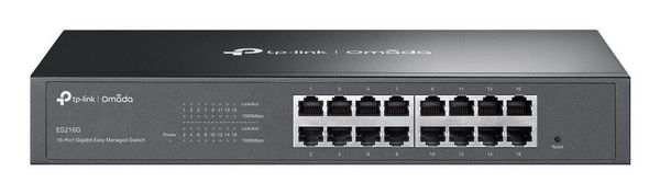 TP-Link Omada ES216G network switch Managed L2 Gigabit Ethernet (10/100/1000) Black - Thumbnail 2