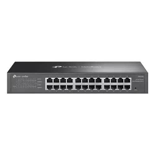 TP-Link Omada ES224G network switch Managed L2 Gigabit Ethernet (10/100/1000) Black - Image 1
