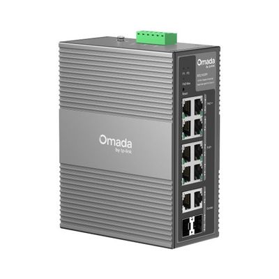 TP-Link Omada 10-Port Gigabit Industrial Easy Managed Switch with 6-Port PoE+ and 2-Port PoE++ - Thumbnail 2