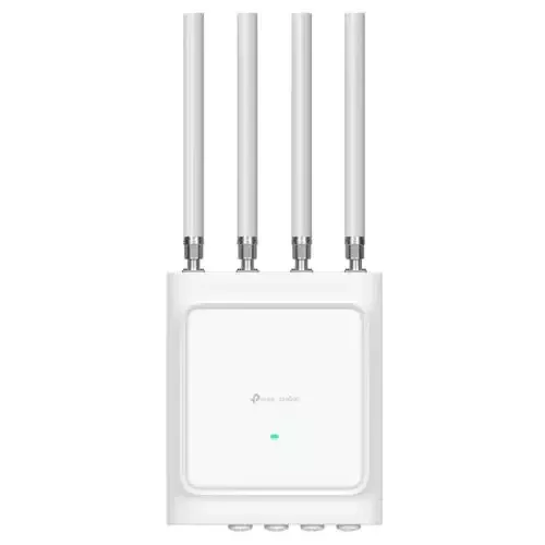TP-Link EAP668 Outdoor HD. 2.4 GHz 5 GHz Maximum data transfer rate: 3500 Mbit/s. Security algorithms: WPA-Enterprise WPA-Personal WPA2-Enterprise WPA2-Personal WPA3-Enterprise WPA3-Personal. Power over Ethernet (PoE). Product colour: White - Image 1