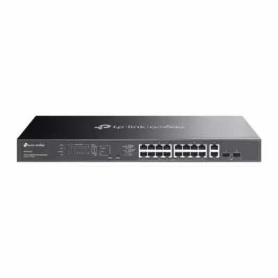 TP-Link Omada ES220GMP network switch Managed L2 Gigabit Ethernet (10/100/1000) Power over Ethernet (PoE) Black - Thumbnail 2