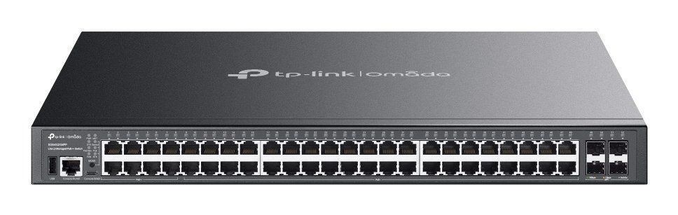 TP-Link Omada SG5452XMPP network switch Managed L3 Gigabit Ethernet (10/100/1000) Power over Ethernet (PoE) Black - Image 1