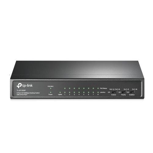 TP-Link 9-Port 10/100Mbps Desktop Switch with 8-Port PoE+ - Image 1
